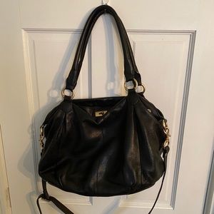 Black Leather J. Crew Crossbody
